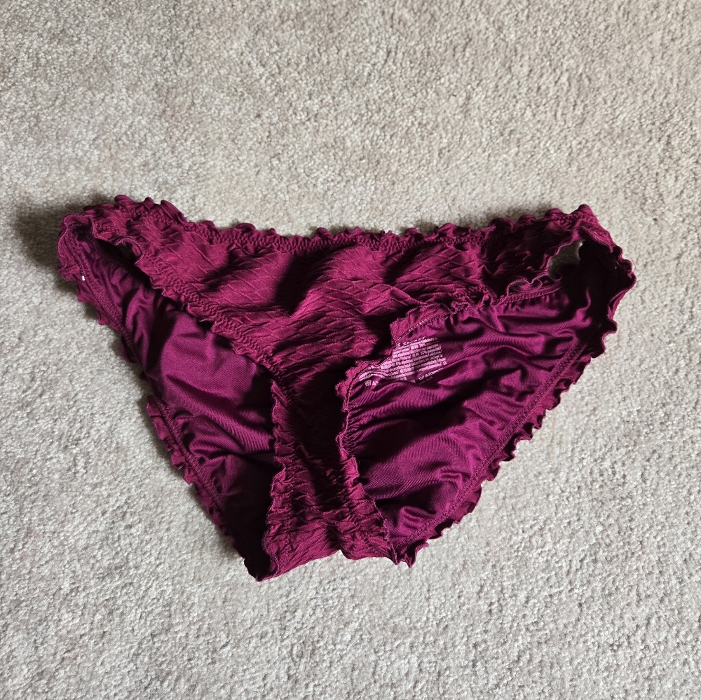 Victoria's Secret Fuchsia Ruffled Panties